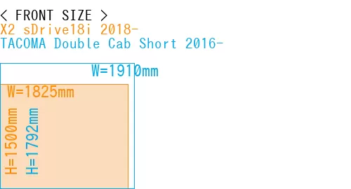 #X2 sDrive18i 2018- + TACOMA Double Cab Short 2016-
